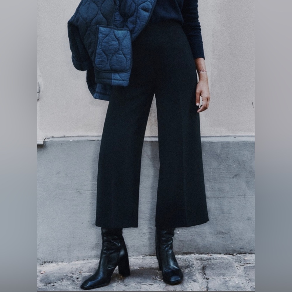 Zara High Waisted Wide Leg Trousers